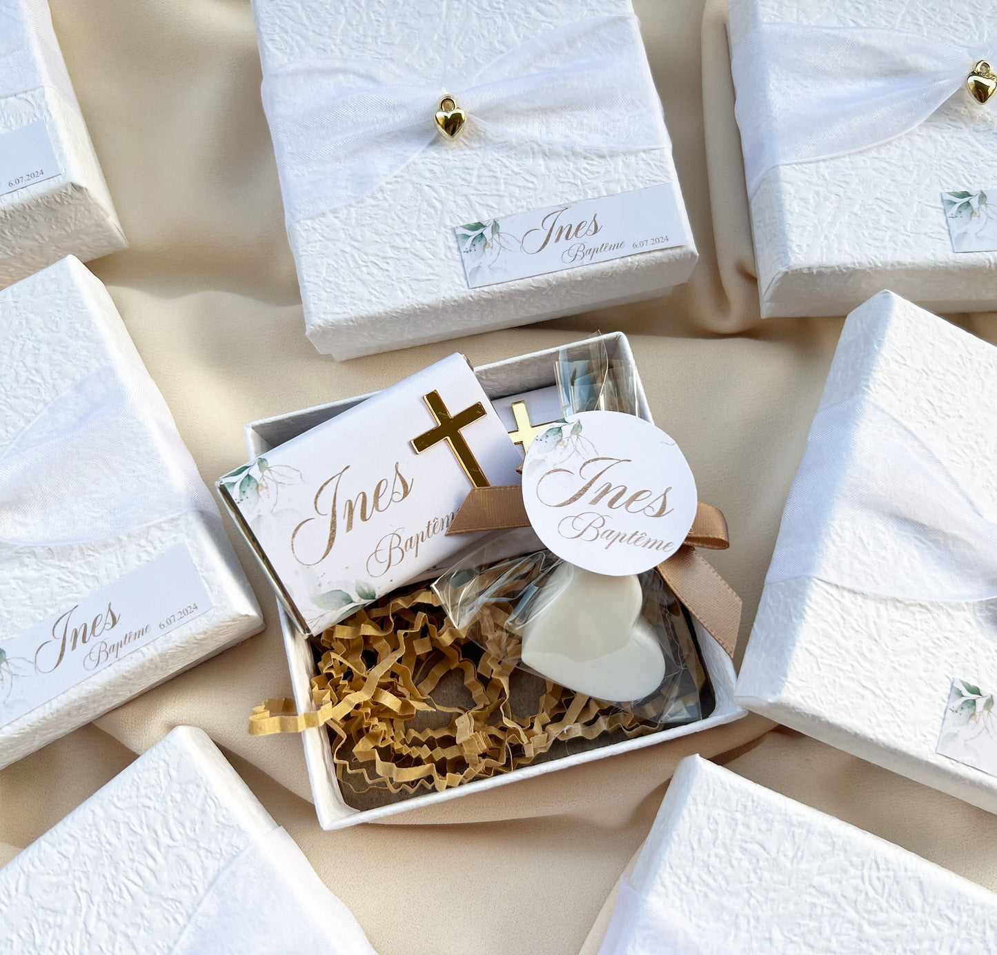 Coffret baptême mini savon & chocolat