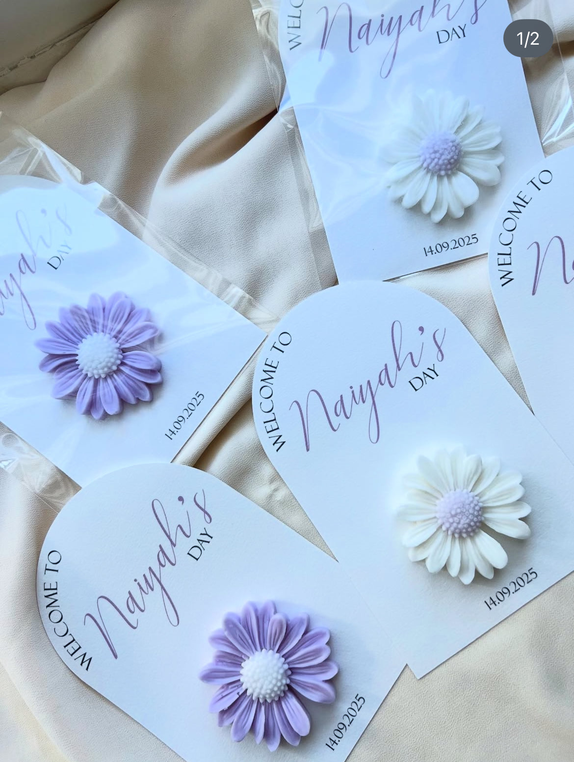 Carte Savon marguerite