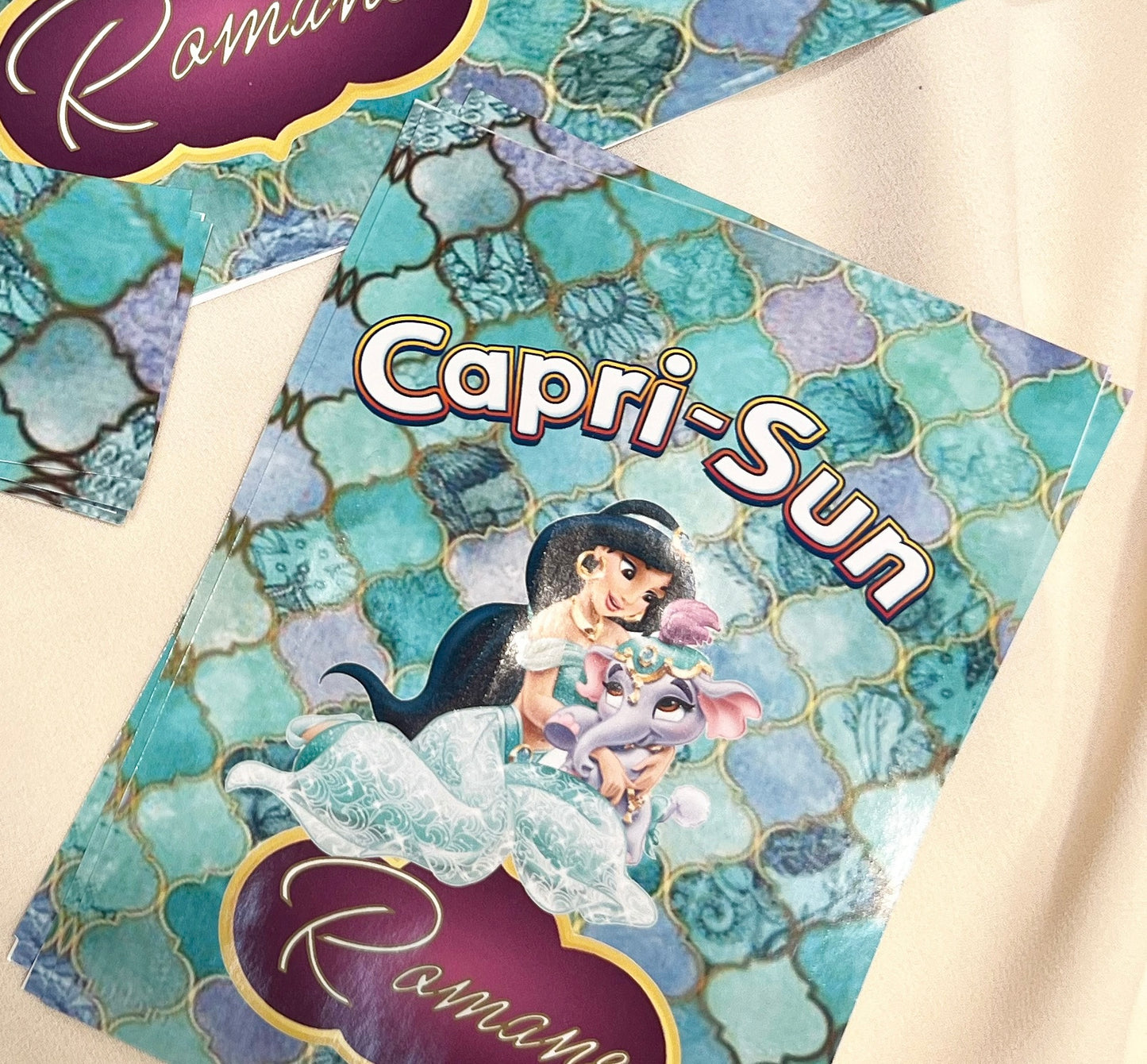 Étiquettes Capri sun X 4 - thème sur mesure