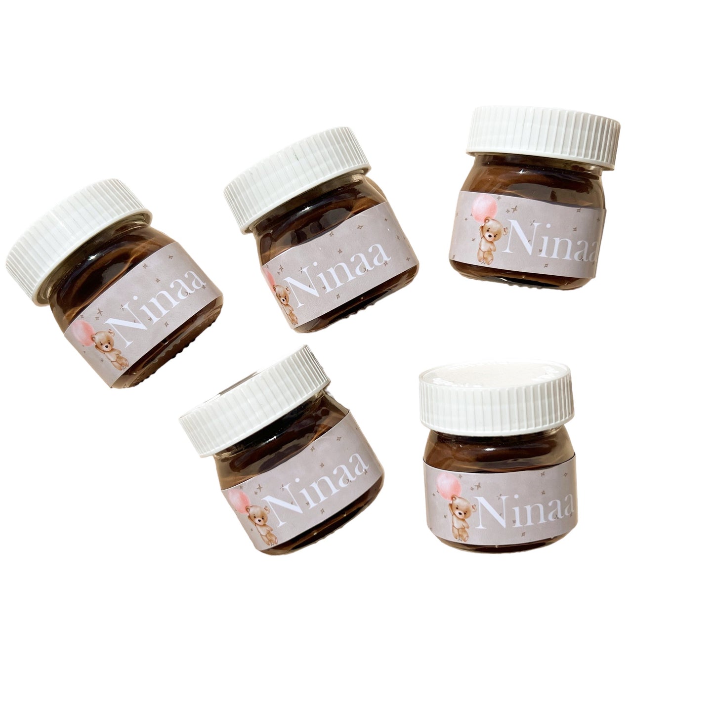 Étiquettes Mini pots Nutella - étiquettes Thème sur mesure