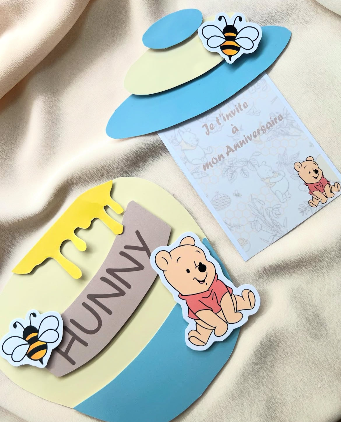 Carte Invitation Pot de miel