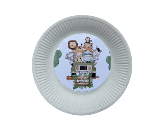 Assiette en carton personnalisé pack de 6