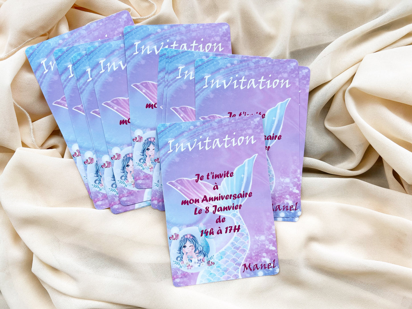 Invitation lot de 12